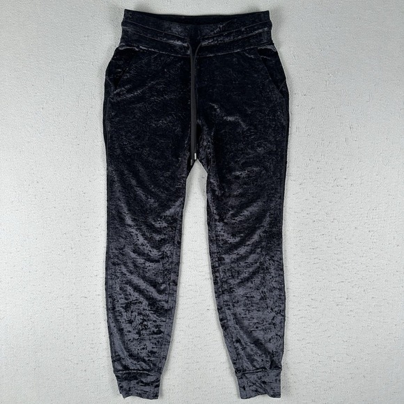 lululemon athletica Pants - Lululemon Ready To Crush Jogger Women's 6 Black Velvet Drawstring Sweatpants